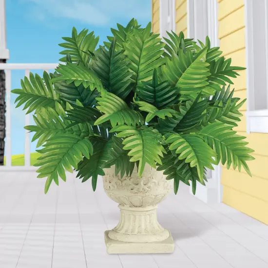 Collections Etc Artificial Parlour Palm Bushes - Set of 2 {2}