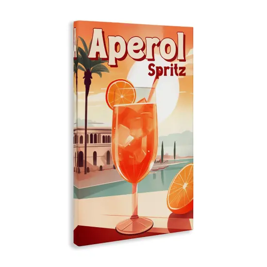 Stupell Industries Bright Tropical Aperol Spritz Canvas Design by Andreas Magnusson {3}