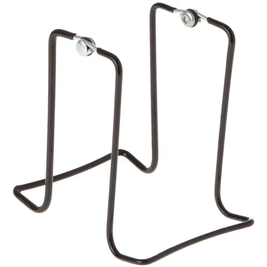 Gibson Holders 2X16 Adjustable Black Wire Dual-Sided Display Easel, Two Opposing Ledges for Holding 2 Items, 5.5" W x 3.625" D x 4.75" H {1}