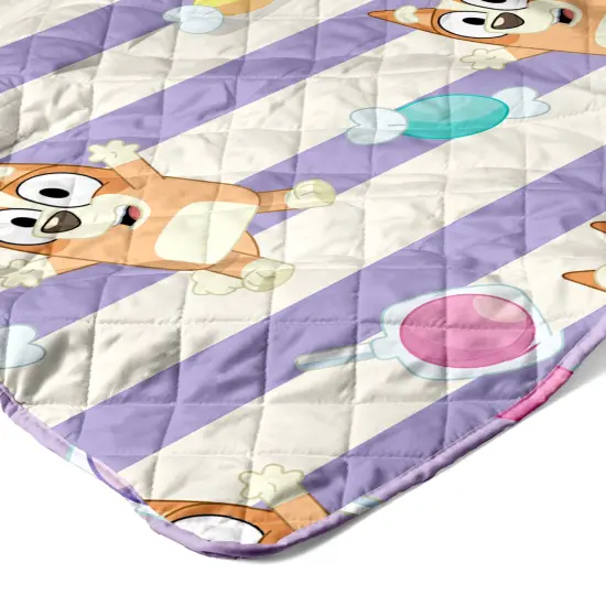 Bluey Quilted Throw Blanket Bingo Candy Land {2}
