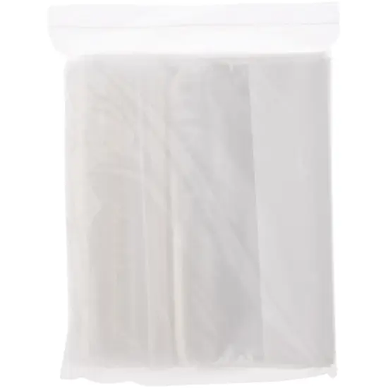 Plymor 10" x 15" (Pack of 100), 2 Mil White-Block Zipper Reclosable Plastic Bags {4}