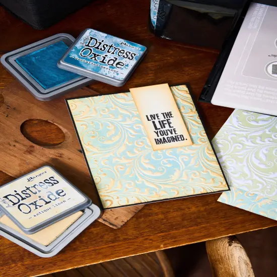 Sizzix Textured Impressions Embossing Folder by Tim Holtz-Vault Flourish {4}