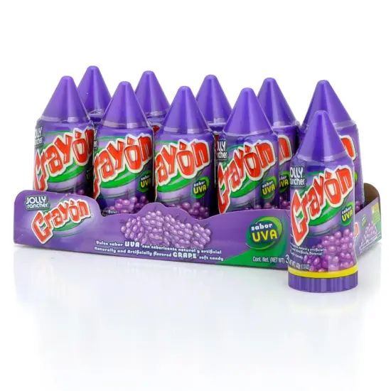 Lorena Crayon Grape Soft Candy 1.1lb 10ct {1}