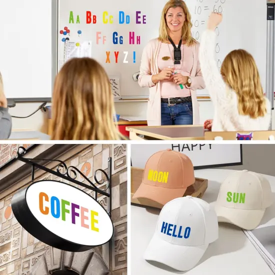 24 Sheets Letter Stickers 1272 Pcs Alphabet Sticke {4}