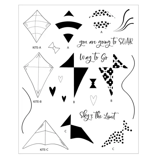 Sizzix Clear Stamps Set 21/Pkg by Catherine Pooler-Sky's the Limit {6}