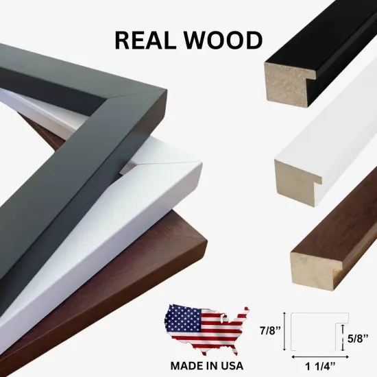 Modern 10x8 White Picture Frame with Glass - Gallery Wall Frame {7}