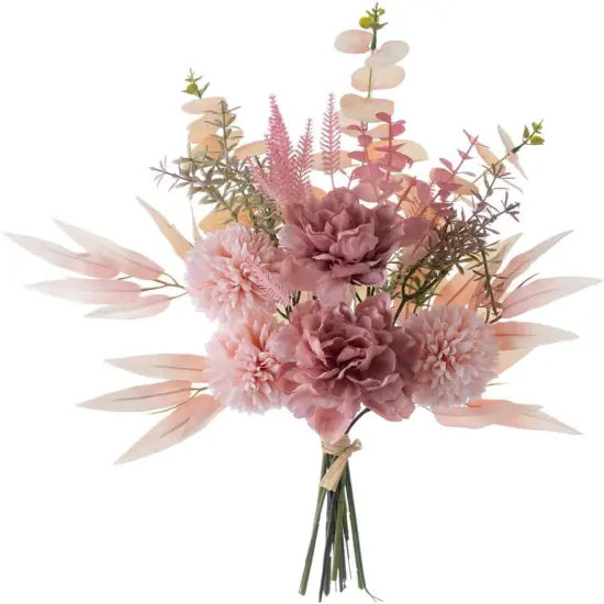 Artificial Silk Flower Arrangement &ndash; Faux Floral Centerpiece for Wedding & Home Decor {2}