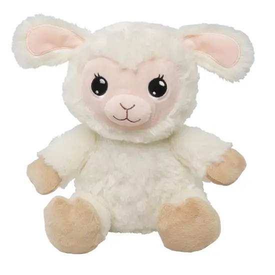 Happy Nappers: Lullabrites Lamb - Musical Light Up Bedtime Plush - Cream & Tan - Plays 3 Lullabies, Soft Animal, Day & Night Soothing Toy, Kids {1}