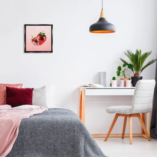 Stupell Industries Disco Sequin Strawberries Floating Frame Design by Kim Allen {2}