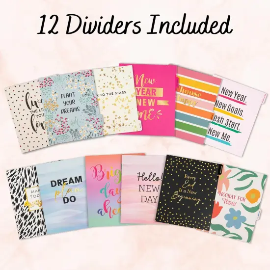 18-Month Day Large Planner - Jan 2025 - Jun 2026 (Blue Flowers) {4}