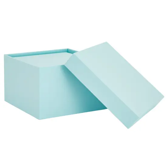 Stockroom Plus Set of 4 Sizes Square Nesting Gift Boxes with Lids for Presents, Stacking Decorative Goodie Box for Holidays, Wedding, Birthday, and Party Favors (Teal) {5}