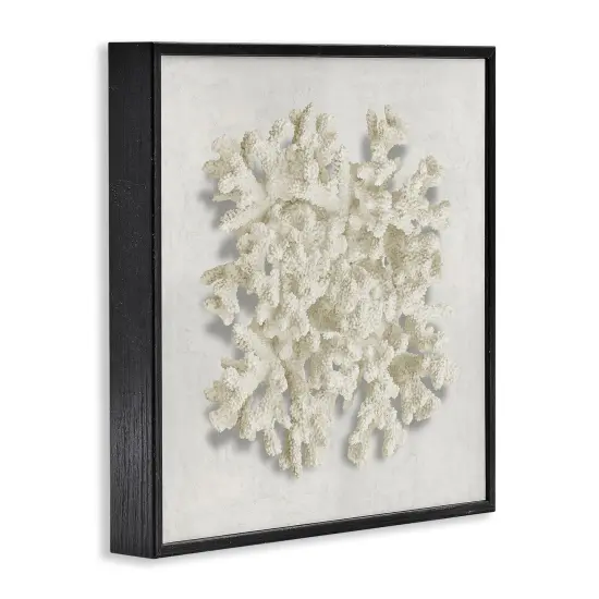 Stupell Industries Aquatic Neutral Coral Framed Giclee Design by Caroline Kelly {3}