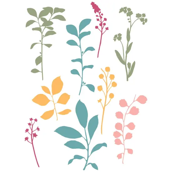 Sizzix A5 Clear Stamps By 49 And Market-Fine Stems 01 {2}