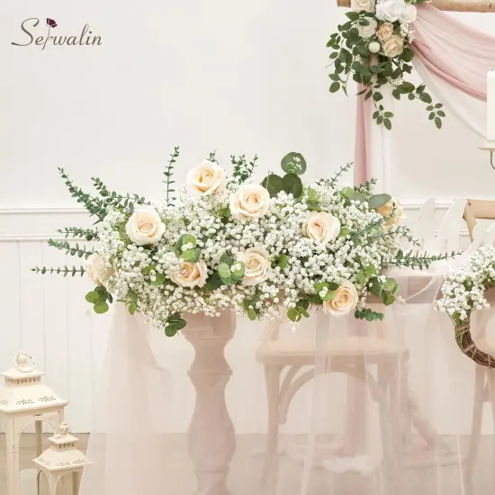 30Pcs Babys Breath Artificial Flowers, Baby Breath Flowers Artificial Bulk, Faux White Gypsophila Babies Breath Flowers Artificial for Wedding Floral Arrangement Party Home Decor {3}