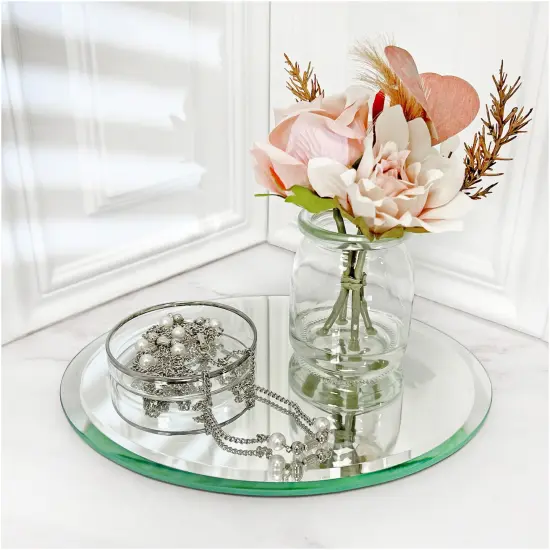 Plymor 7" x 9" Oval, 5mm Thick Beveled Glass Mirror {3}