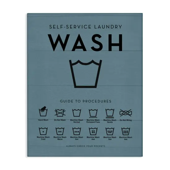 Stupell Industries Laundry Reminders Chart Canvas By Lettered and Lined {1}