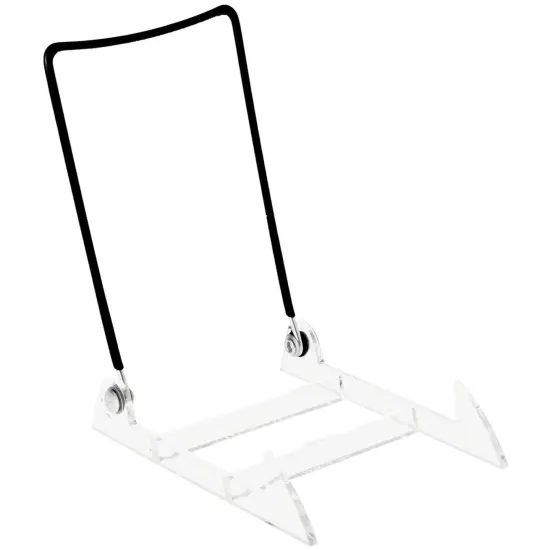 Gibson Holders 4PL Adjustable Black Wire and Clear Acrylic Display Easel, 3.875" W x 5.375" D x 6.25" H {1}