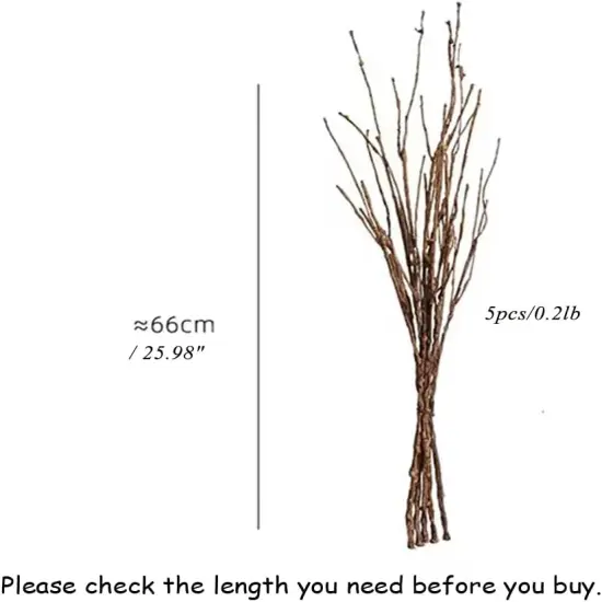 5PCS Artificial Lifelike Curly Willow Branches Decorative Dried Twigs, 25.9 Inches Fake Bendable Sticks Plastic Vines/Stems for DIY Greenery Plants Vases Home Office Party Decoration {4}