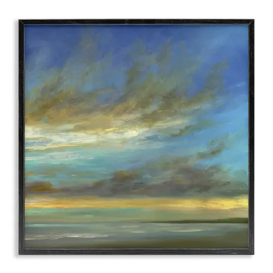 Stupell Industries Curved Sunlit Clouds Framed Giclee, design by Sheila Finch {1}