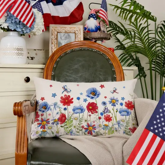 4th of July Pillow Covers 12x20 Inch {3}