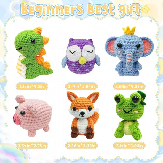 6 Pcs Crochet Kit for Beginners {3}