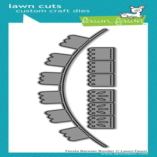 Lawn Cuts Custom Craft Die-Fiesta Banner Border {1}