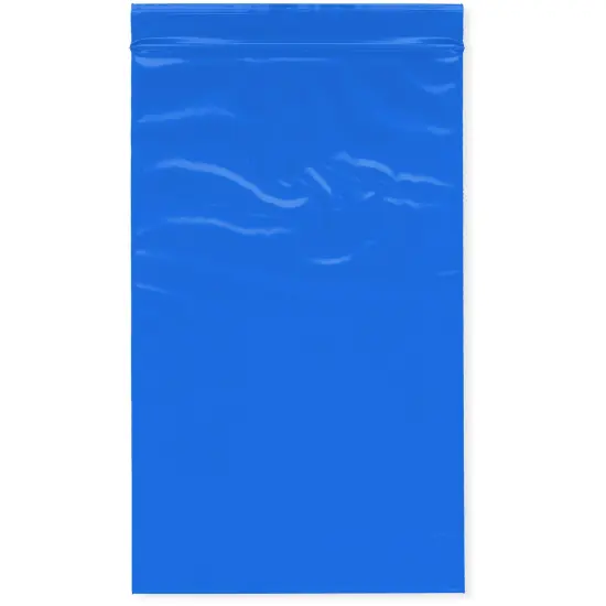 Plymor 5" x 8", Blue 2 Mil Zipper Reclosable Plastic Bags {1}