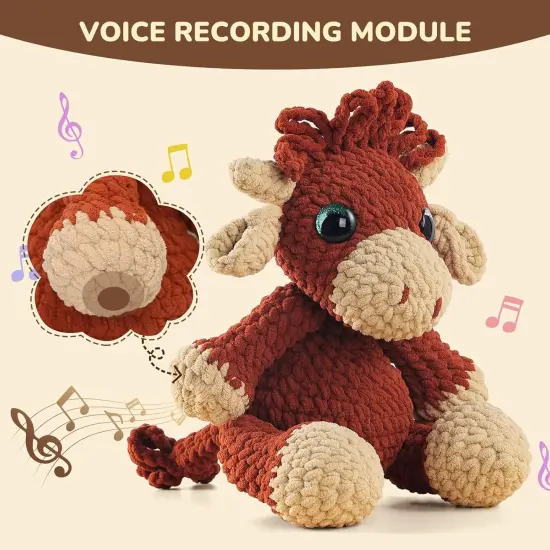 13 Inches Highland Cow Crochet Kit {3}
