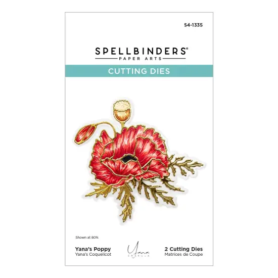 Spellbinders Etched Dies By Yana Smakula-Yana's Poppy {1}