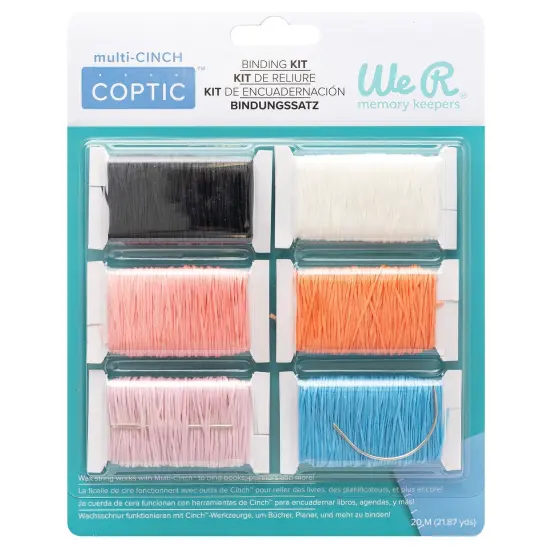 We R Cinch Coptic Binding Kit 6/Pkg-Thread & Needles {1}