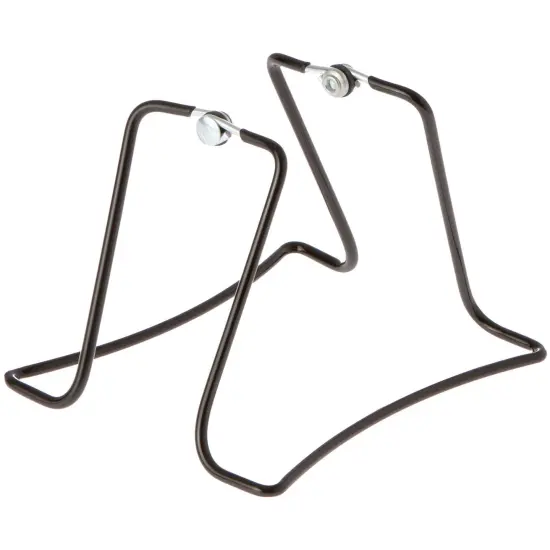 Gibson Holders 2X15 Adjustable Black Wire Dual-Sided Display Easel, Two Opposing Ledges for Holding 2 Items, 5" W x 5.5" D x 4" H {1}
