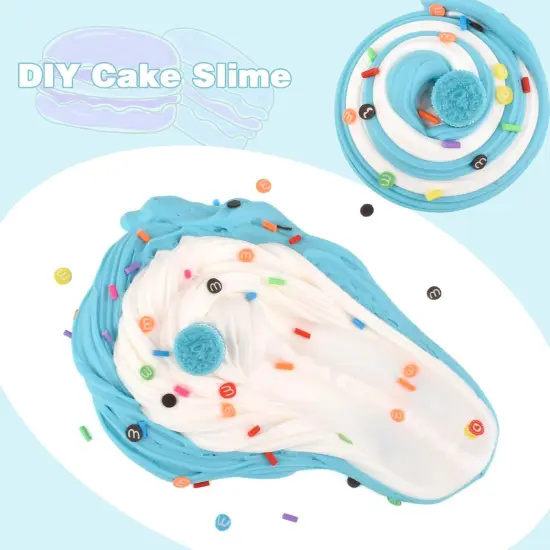 Cake Butter Slime (7OZ 200ML, Blue) {4}