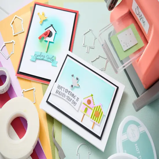 Sizzix A6 Layered Stencils By Catherine Pooler 4/Pkg-Good Place To Land {5}