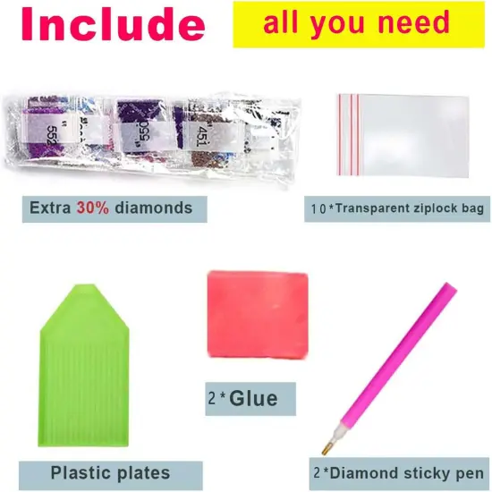 Diamond Art Kits for Adults 5D Full Drill Diamond Painting Kit for Adults, Flamingo Cross Stitch Art Kits Painting with Diamonds 11.8&times;15.7 Inch {5}