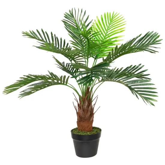Northlight Artificial Miniature Potted Palm Plant - 35" Green {3}