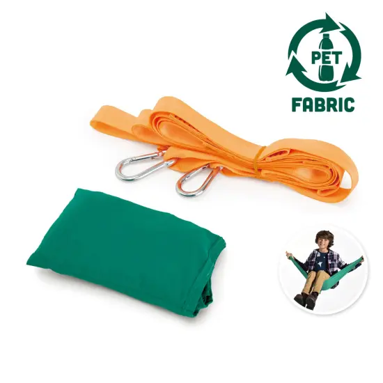 Hape Nature Fun Portable Kid's Hammock in Green, 200lb Capacity {4}