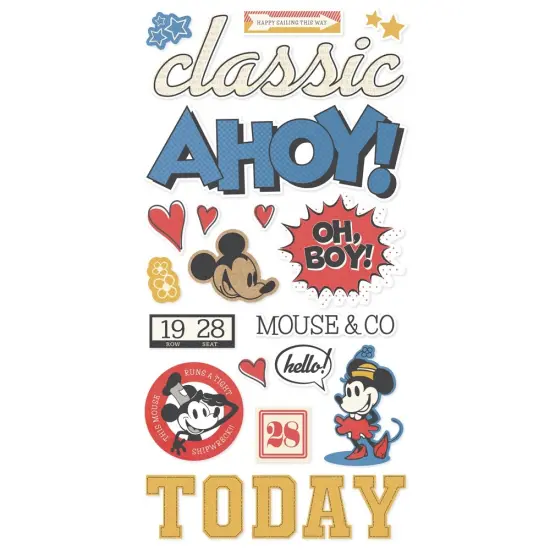Say Cheese Classic Mouse Foam Stickers-44/Pkg {4}
