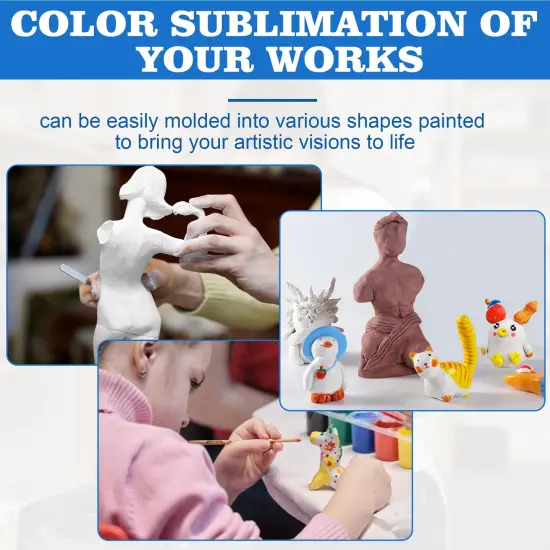 Epoxy Putty Sculpt Clay, 2 Part A & B for Sculpting, Modeling, Building, and Repairing, 1 Pound, White {5}