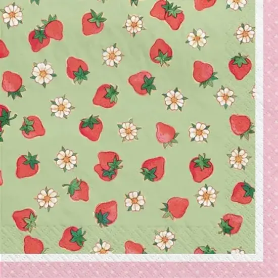 Strawberry Shortcake Luncheon Napkins {1}