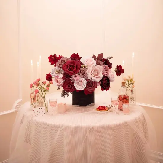 DIY Wedding Bouquet Bridal Baby Shower Centerpiece Table Decorations {6}