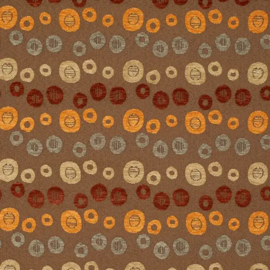 Harvest - OrangeRust AbstractGeometric Upholstery Fabric 54 Inches" {1}