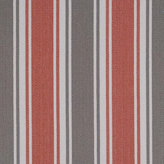 Brick - Coral & Peach Stripe Upholstery Fabric 54 Inches" {1}