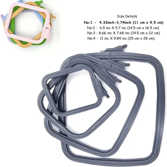 Plastic Square Hoop Nurge 170-14 Anthracite {3}