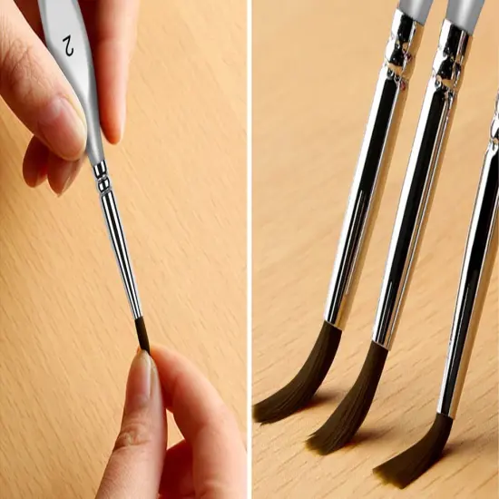 Golden Maple Detail Paint Brush Set, 15 PC Miniature Painting Brushes Kit Small Fine Paint Brush Set for Acrylic, Enamel, Watercolor, Oil, Model Painting {2}