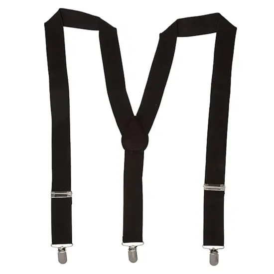 Black Costume Suspenders - One Size {1}
