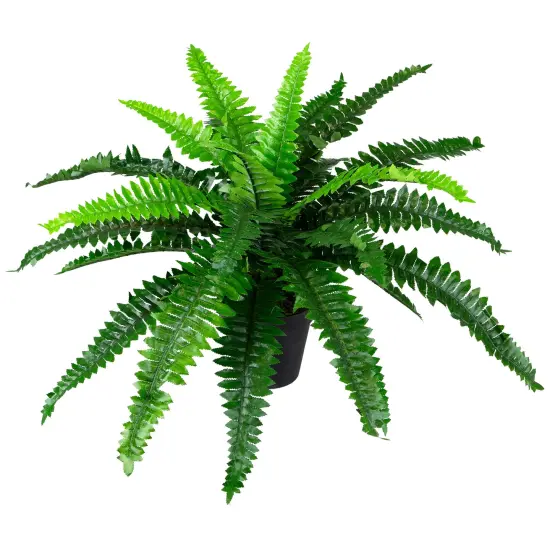 Northlight Potted Artificial Green Boston Fern Plant - 17.5" {3}