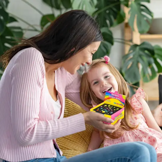 Rainbow Scratch Paper Art Crafts {5}