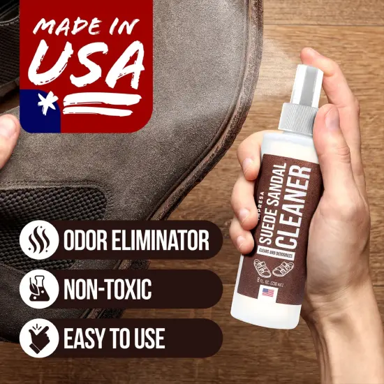 IMPRESA 8oz Suede Shoe Cleaning Kit for Shoes & Birkenstocks - Made in USA Shoe Cleaning Solution with Brush Tools for Birkenstock Cleaner Kit {6}