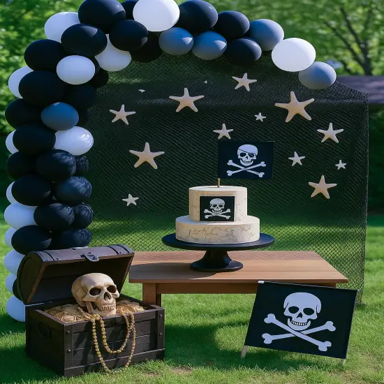 Fishing Net Decor &ndash; Real Repurposed 5x7ft Fishing Net for Wall with 5 Finger Starfish 3"-4", Beach Party & Nautical Decorations &ndash; Authentic Fish Netting for Pirate & Mermaid Themes &ndash; Indoor Outdoor Coastal Home D&eacute;cor {3}