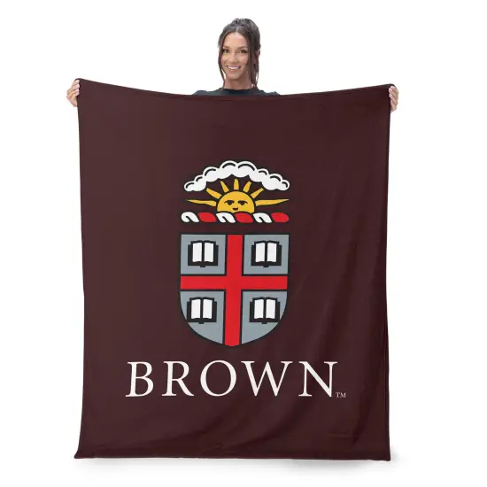 NCAA Ivy League Silk Touch Sherpa Throw Blanket Brown {2}